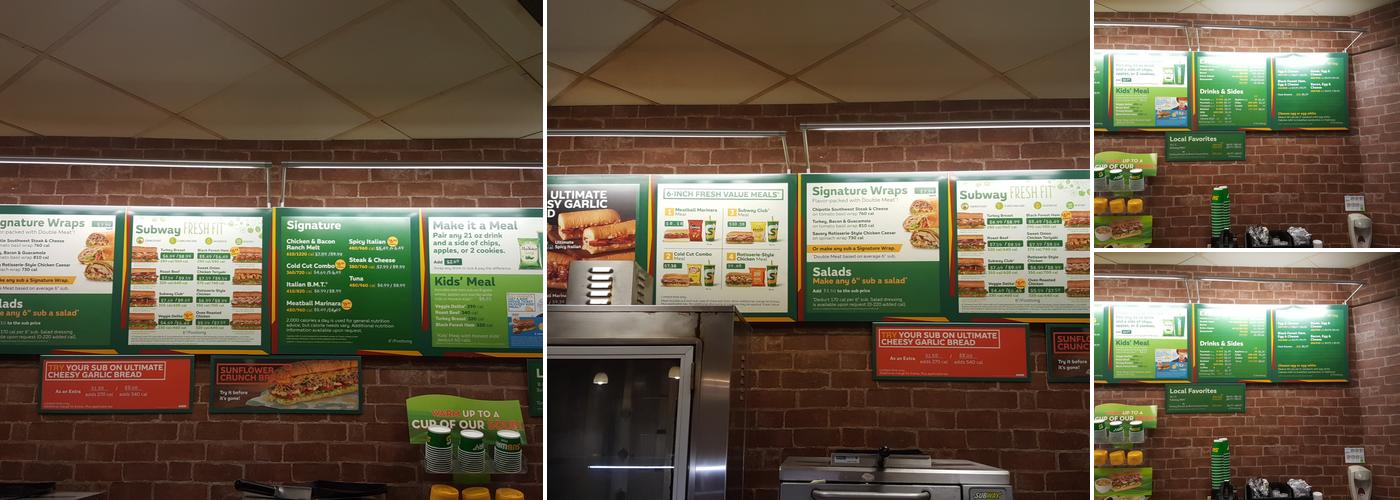 Subway Menu
