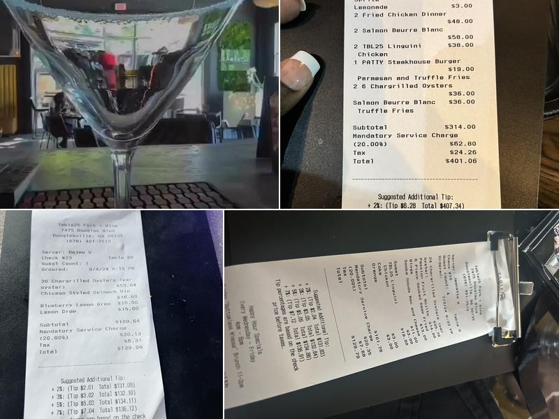 Table25 Fork + Wine Menu