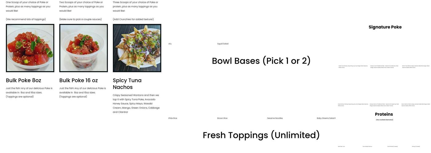 Pure Poke and Prep Menu