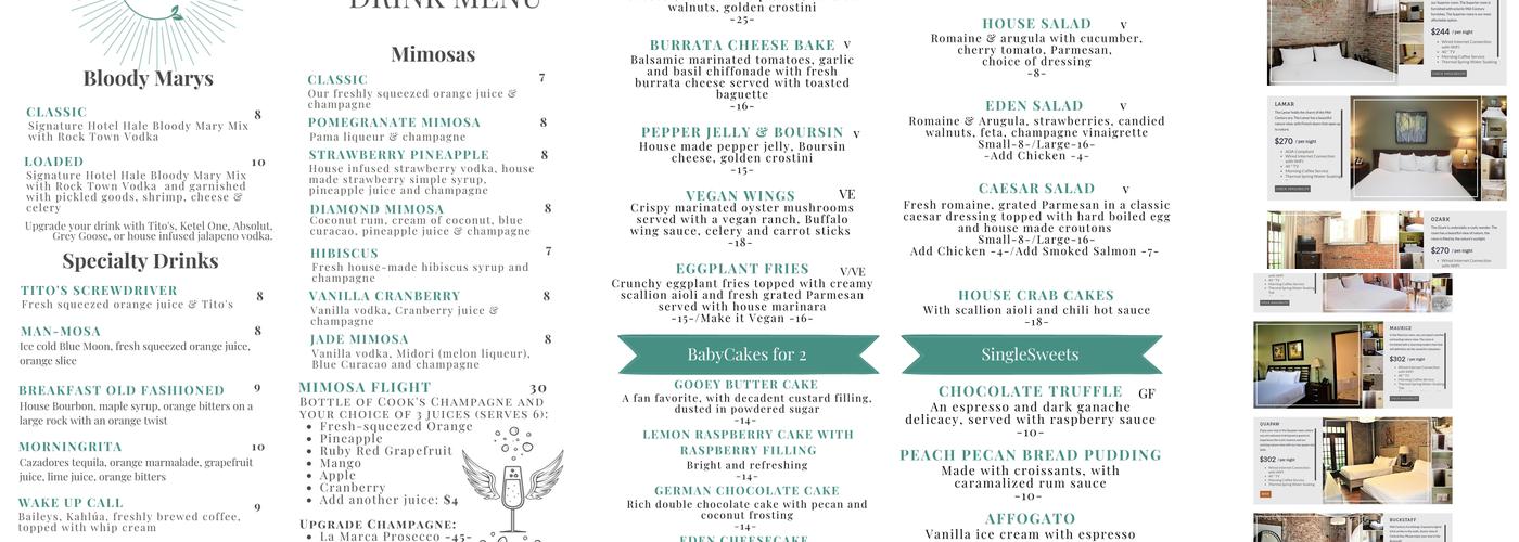 Eden Menu