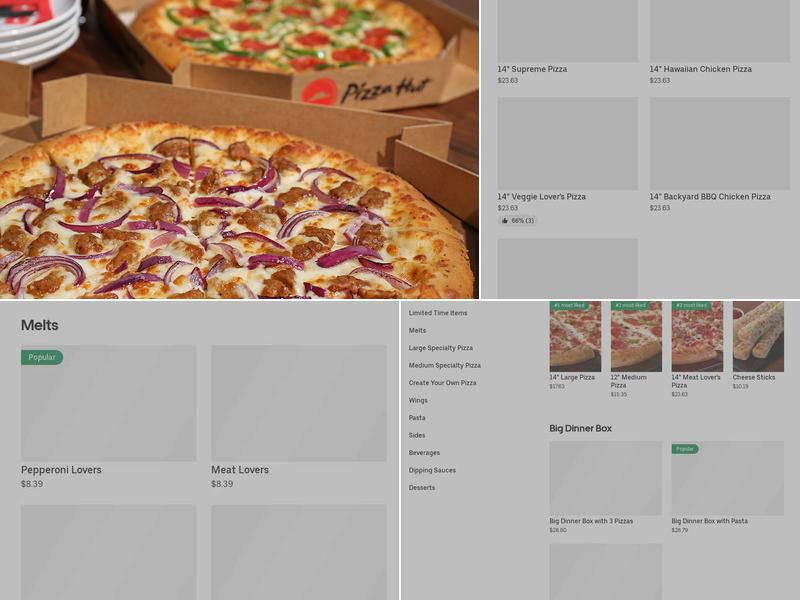 Pizza Hut Menu