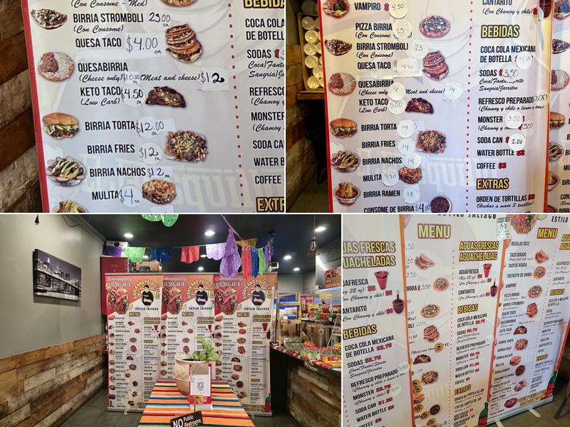 Birria and Pozole To Go Menu