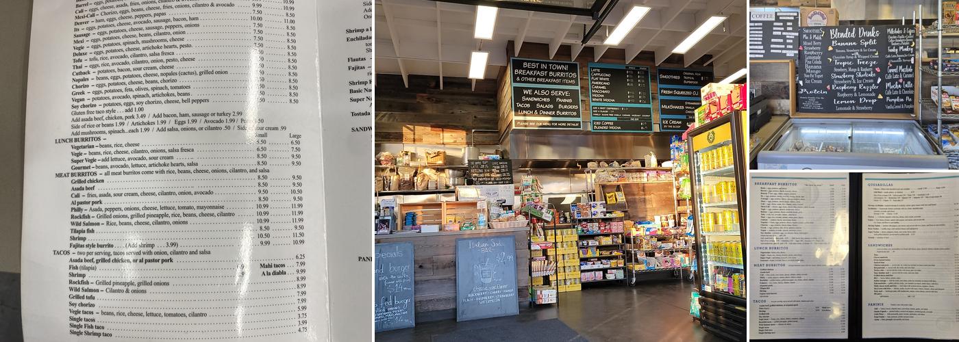 Pacific Point Market & Cafe Menu