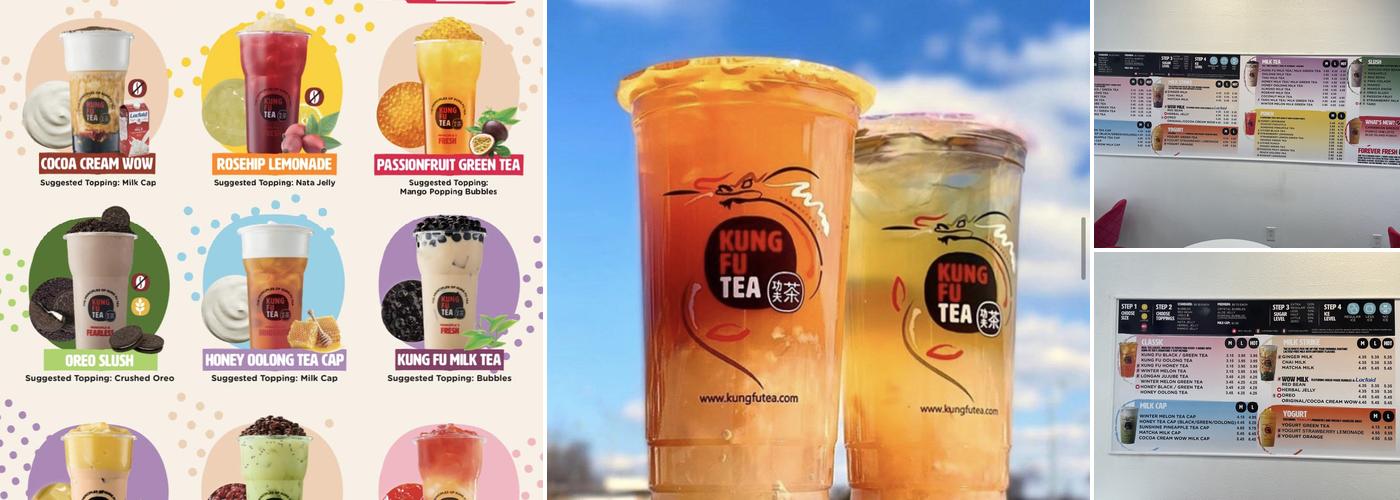 kung fu tea Menu