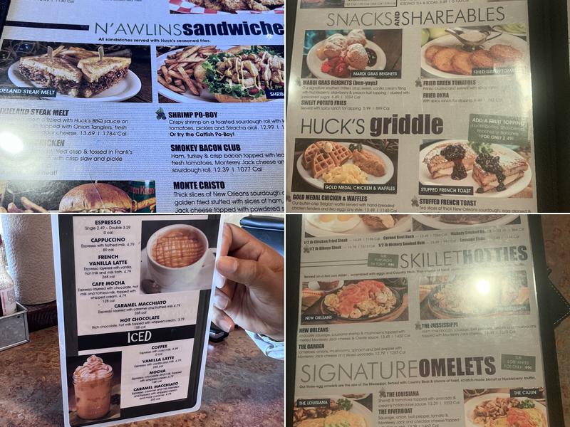 Huckleberry's Breakfast & Lunch Menu