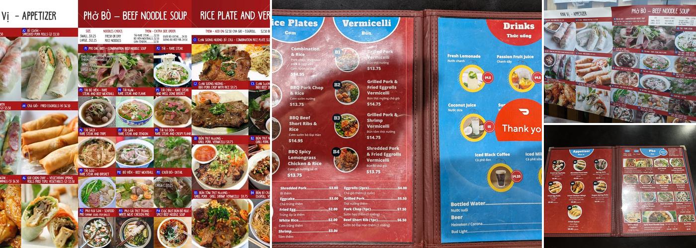 Pho Lyfe Menu