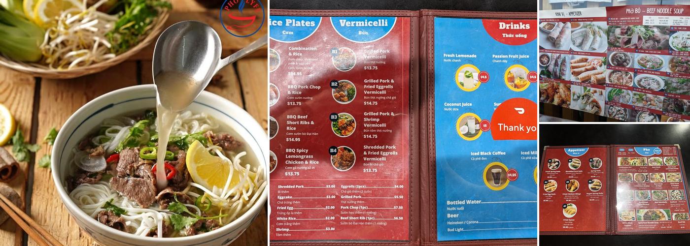Pho Lyfe Menu