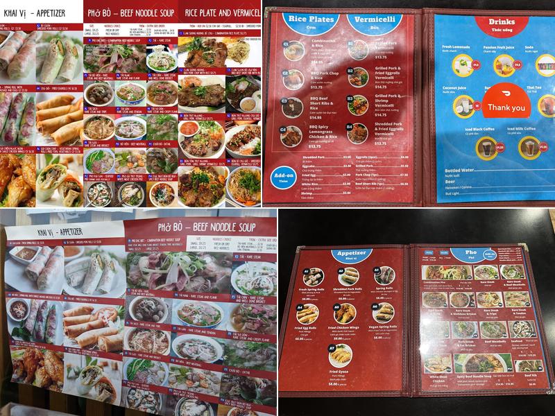 Pho Lyfe Menu