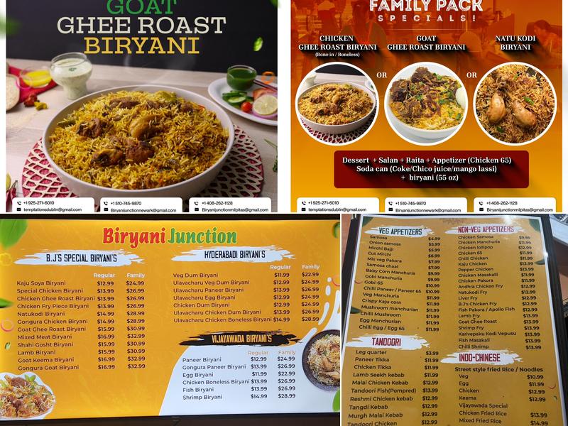 Biryani Junction Menu