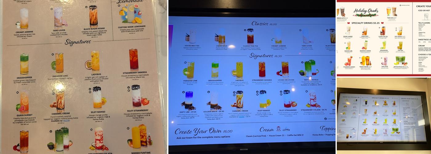 Teaspoon Menu
