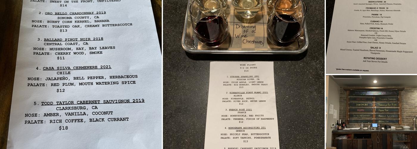 Westside Tap & Cork Menu