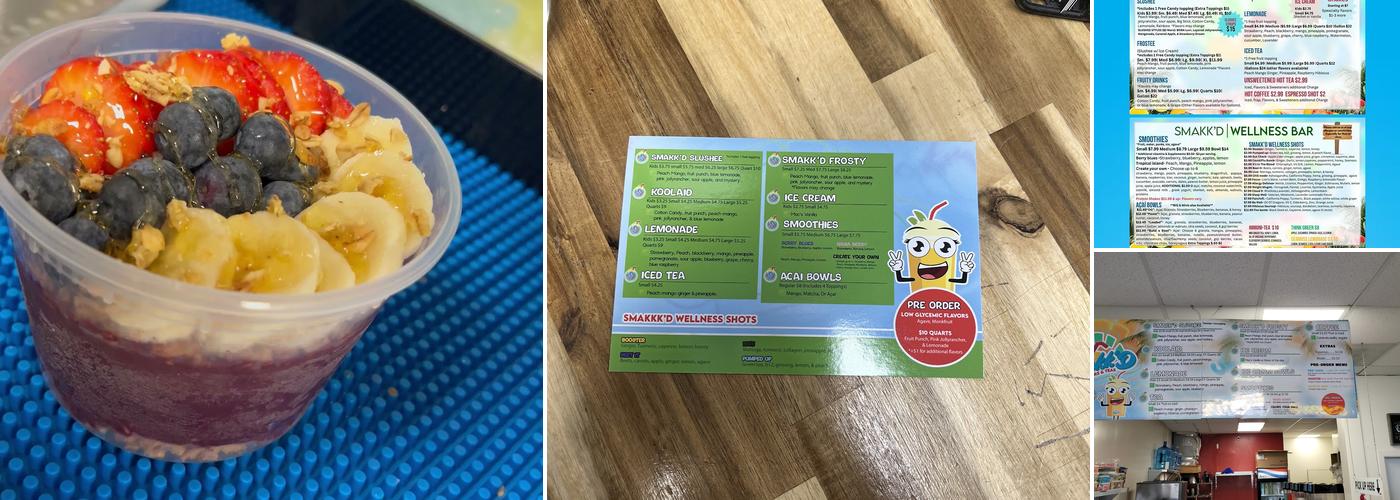 Smakk'D Refreshers & Teas, Inc Menu