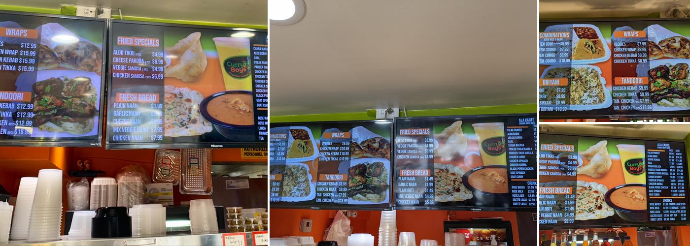 Curry boys Menu