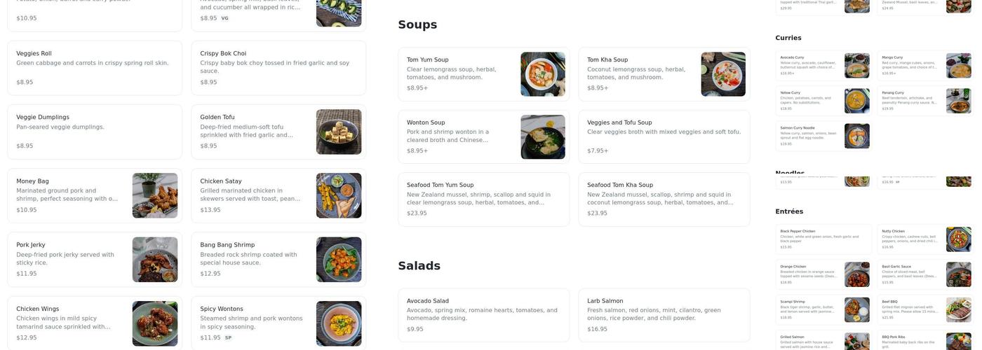 Kin long beach kitchen Menu