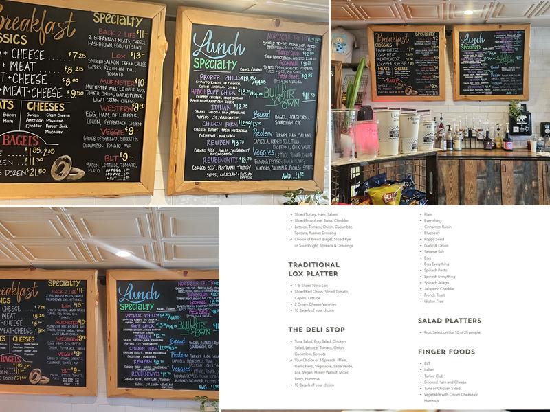 Tahoe Bagel Company Menu