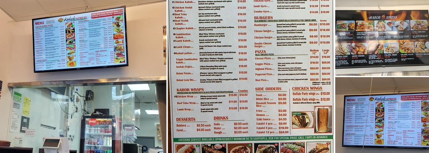Kabob Xpress Menu
