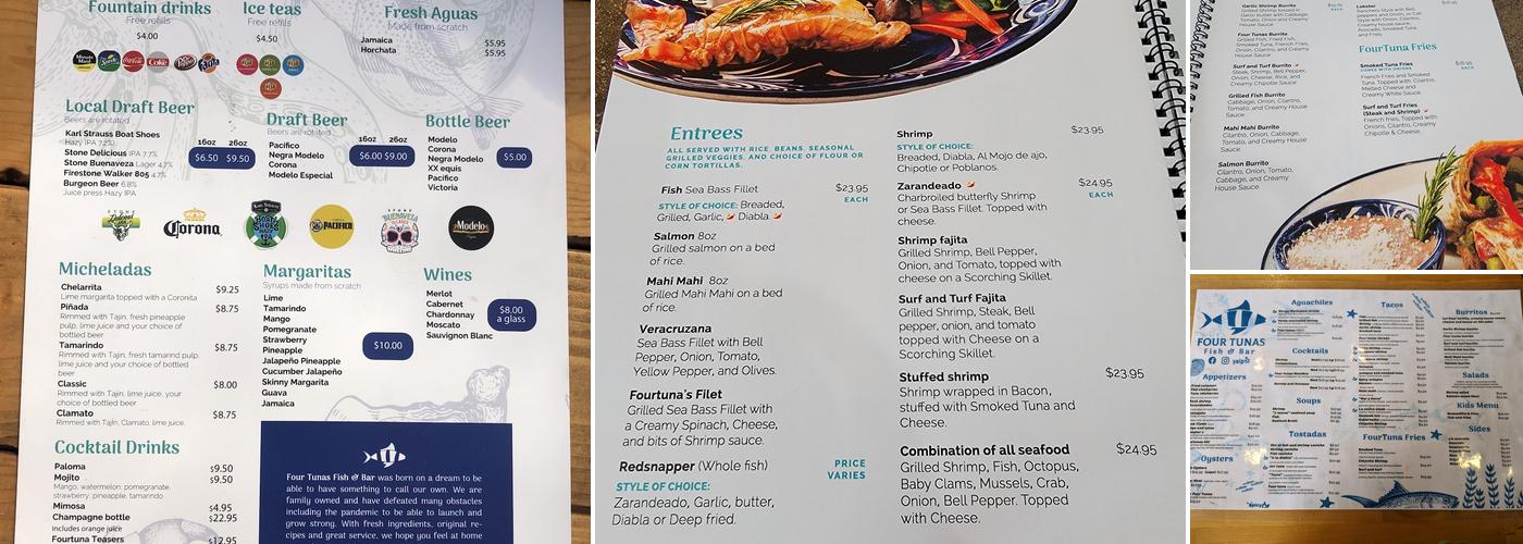 Four Tunas Fish & Bar Menu