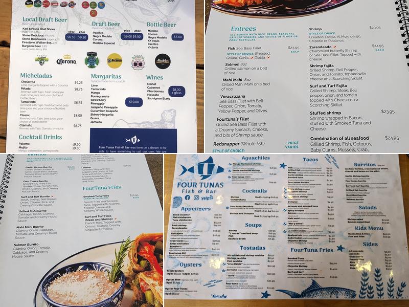 Four Tunas Fish & Bar Menu