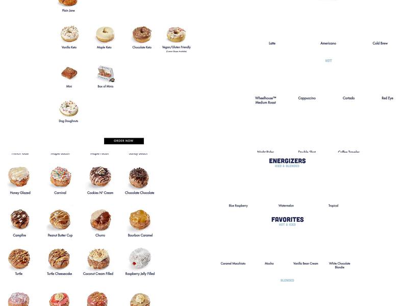 Parlor Doughnuts Menu