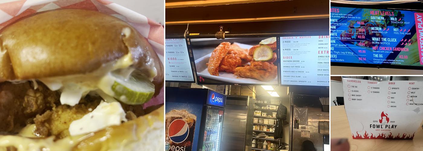 Fowl Play Hot Chicken Menu