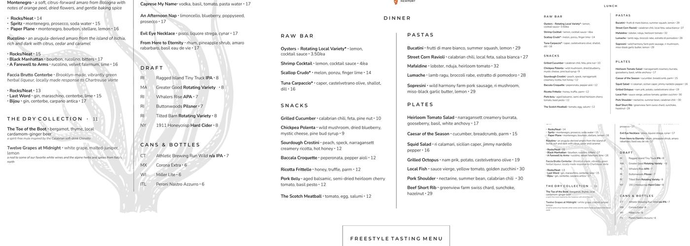 Giusto Menu