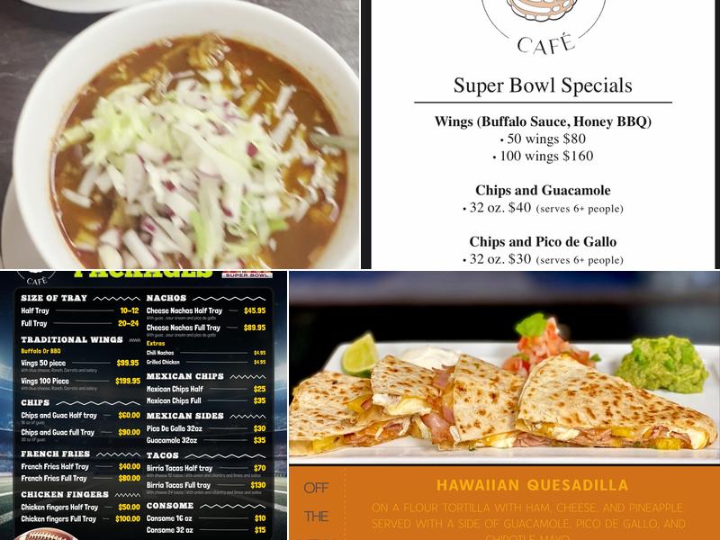 Rebecca's Café Menu