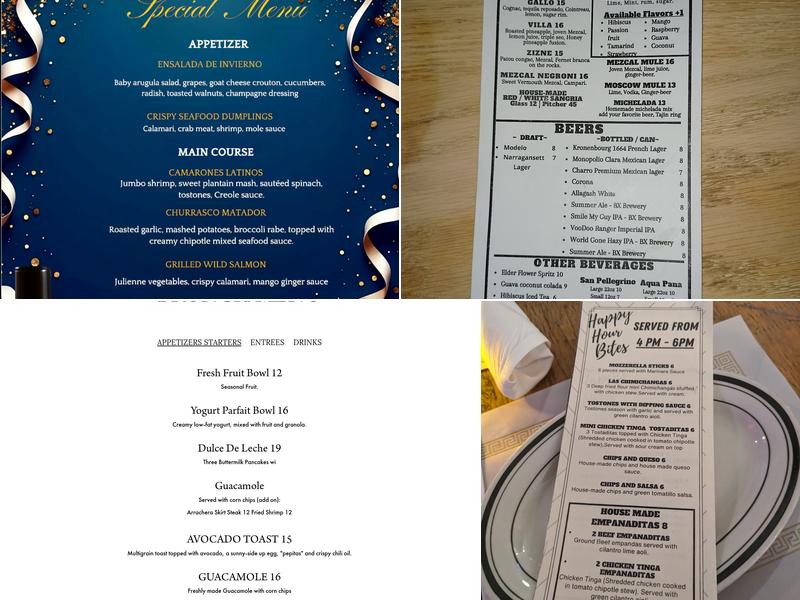 Maisonetta Menu