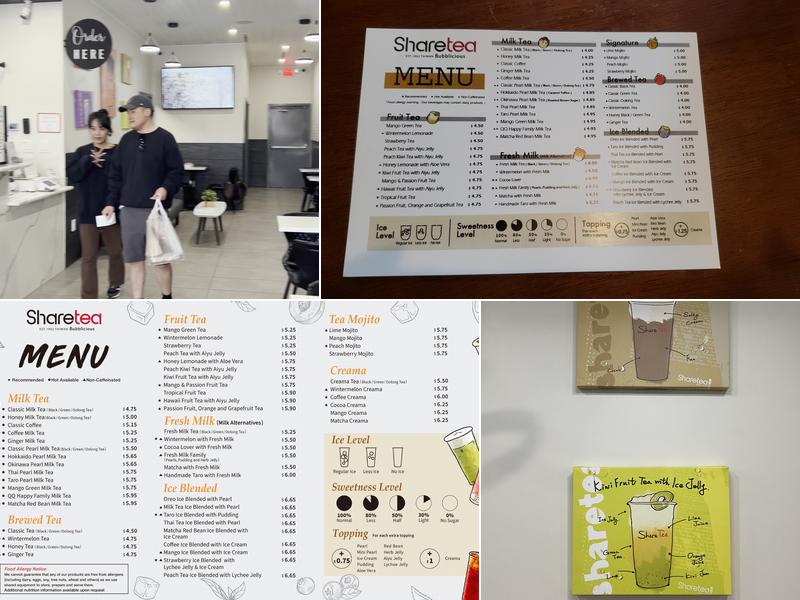 Sharetea South Philly Menu