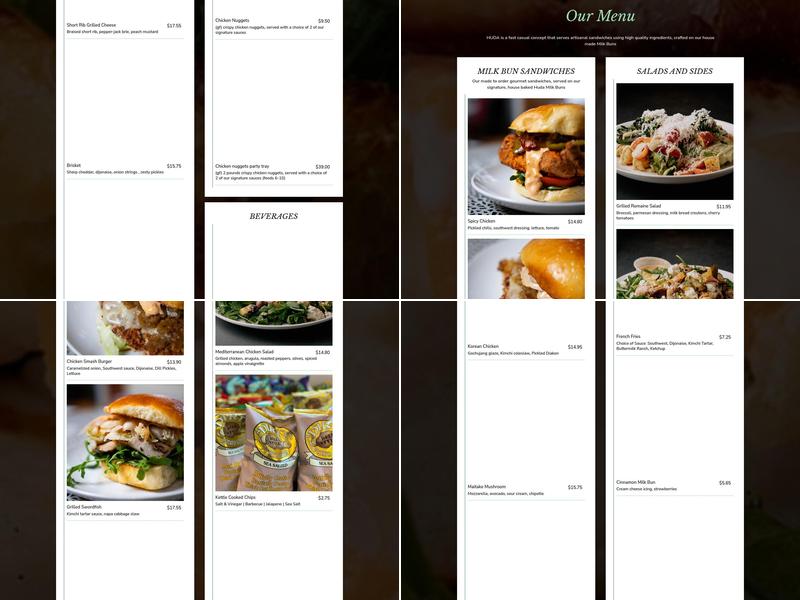 Huda Menu