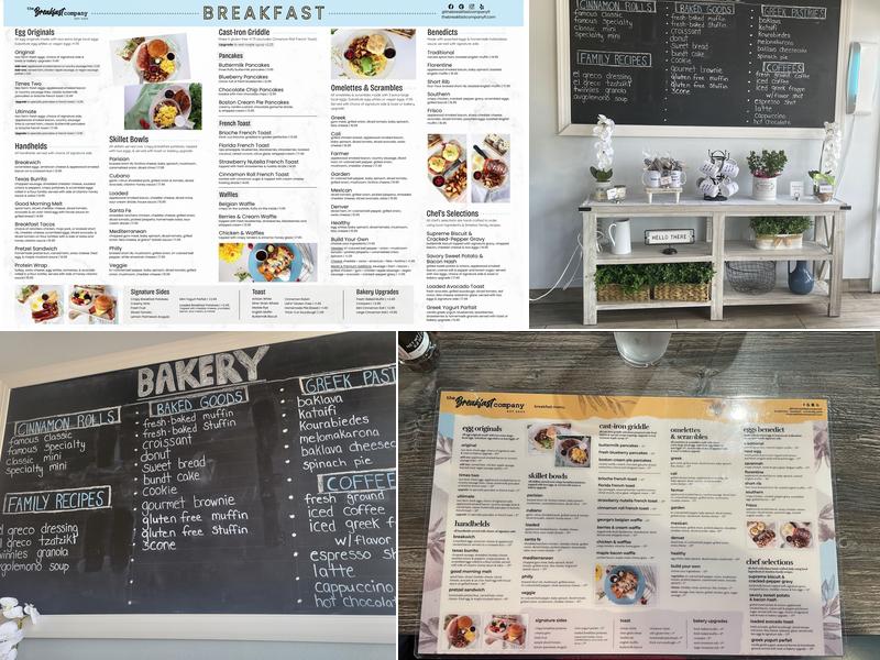 The Breakfast Company Menu
