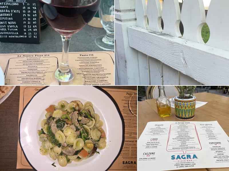 Sagra Pizza Bar Menu