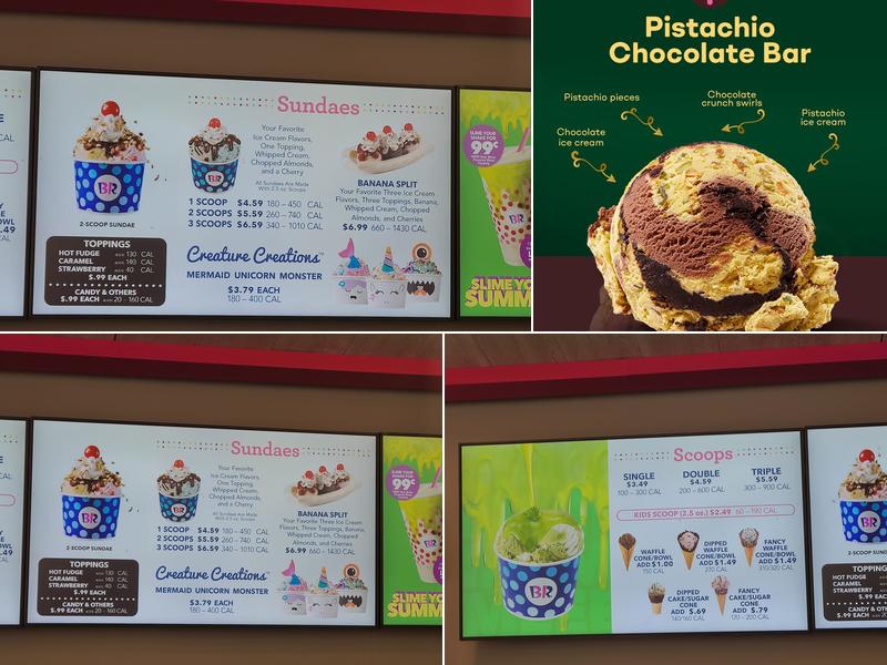 Baskin-Robbins Menu