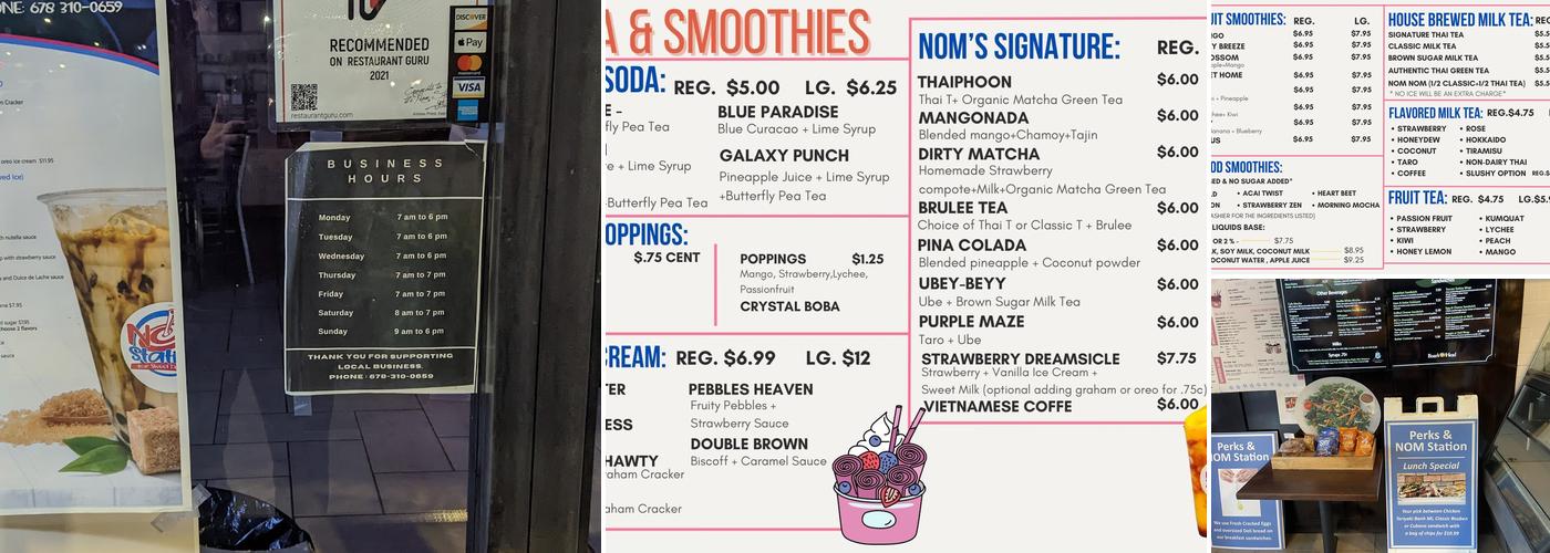 Nom Station Menu