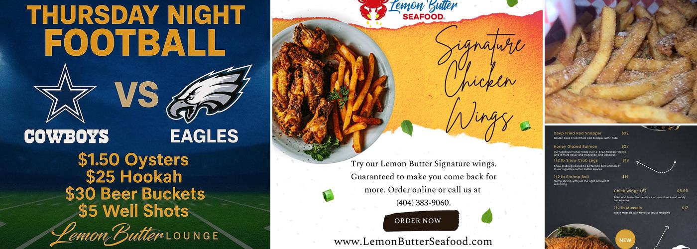 Lemon Butter Seafood Menu