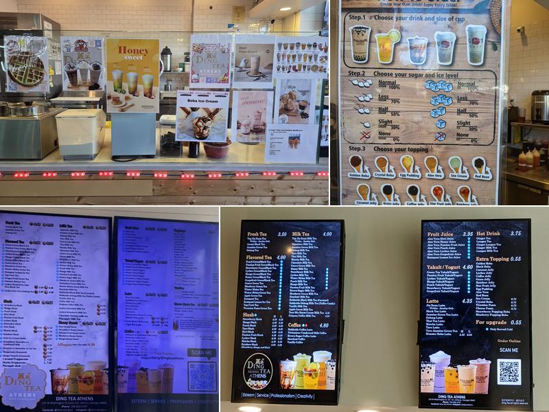 Ding Tea Athens Menu