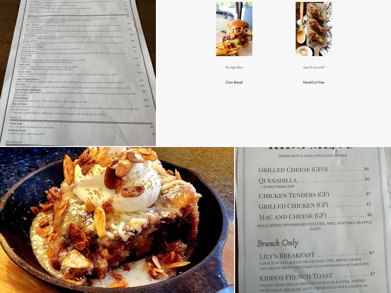 Izzy's Comfort Kitchen Menu