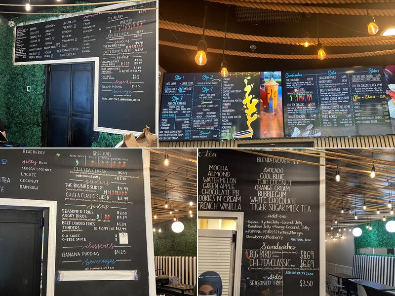 CHI TEA Menu