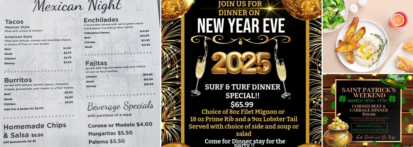 Copper Bottom Bar and Grill Menu