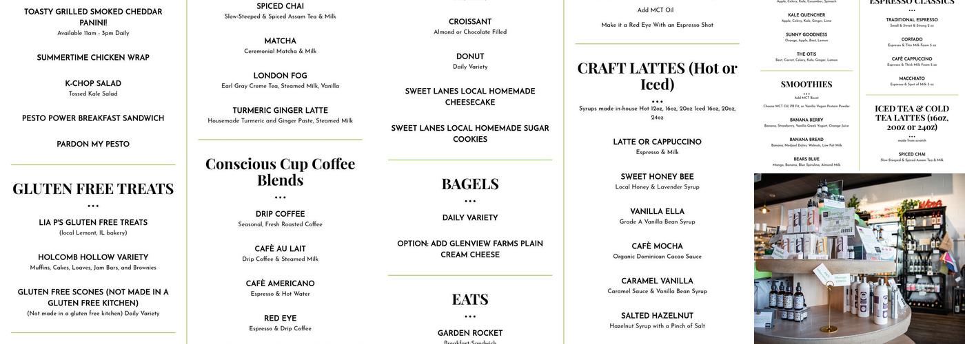 Stompin' Grounds Cafe Menu