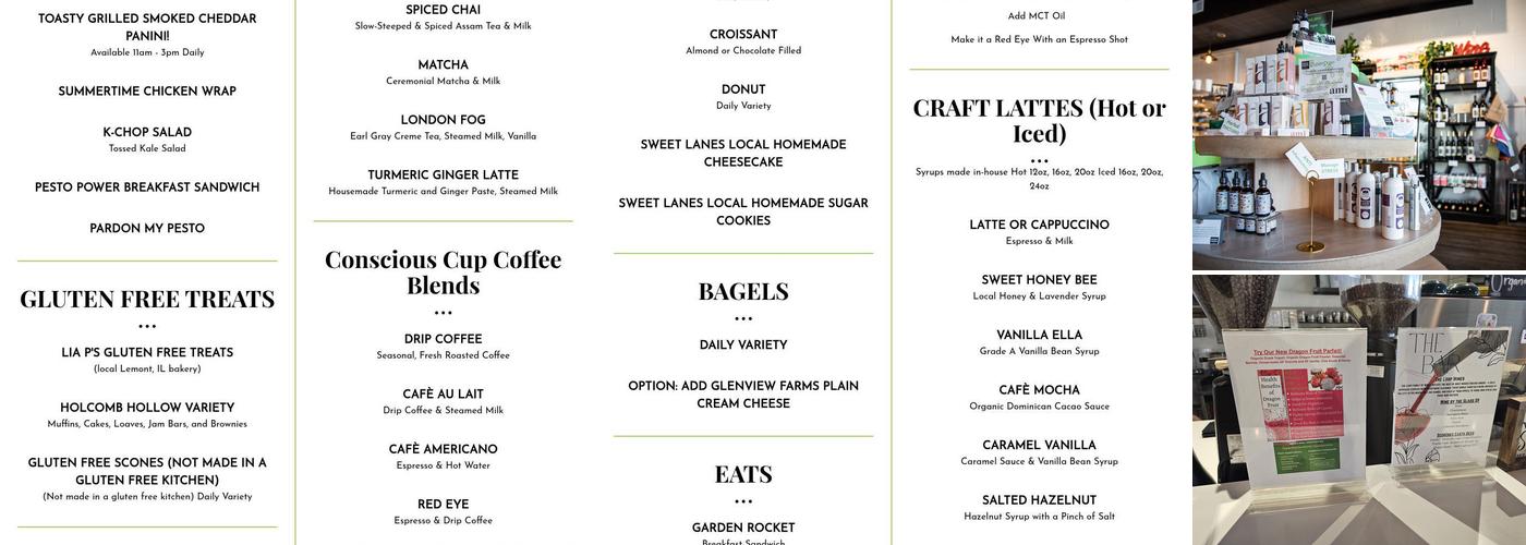 Stompin' Grounds Cafe Menu