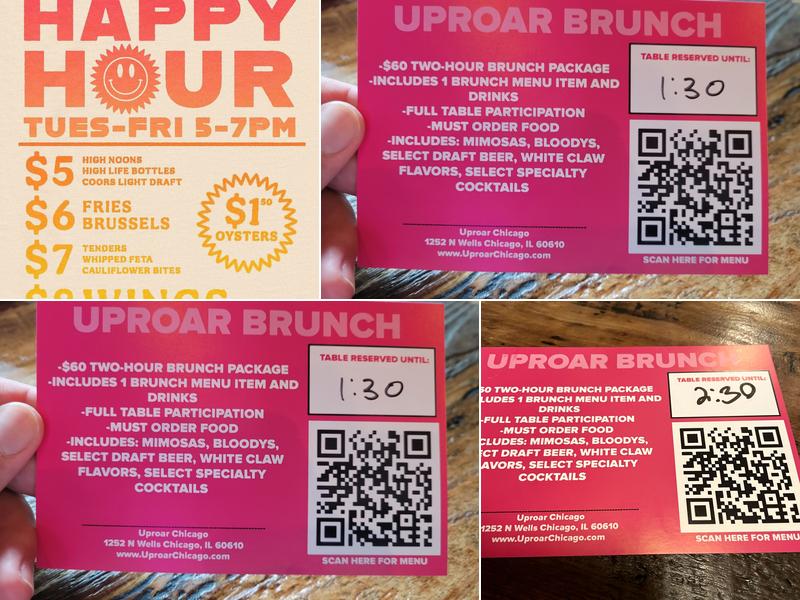 Uproar Menu