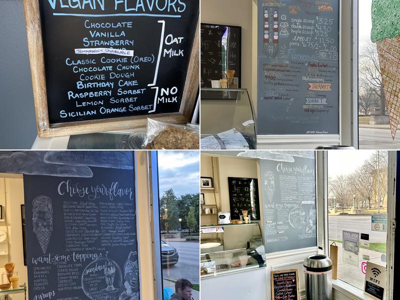 LiftOff Creamery Menu