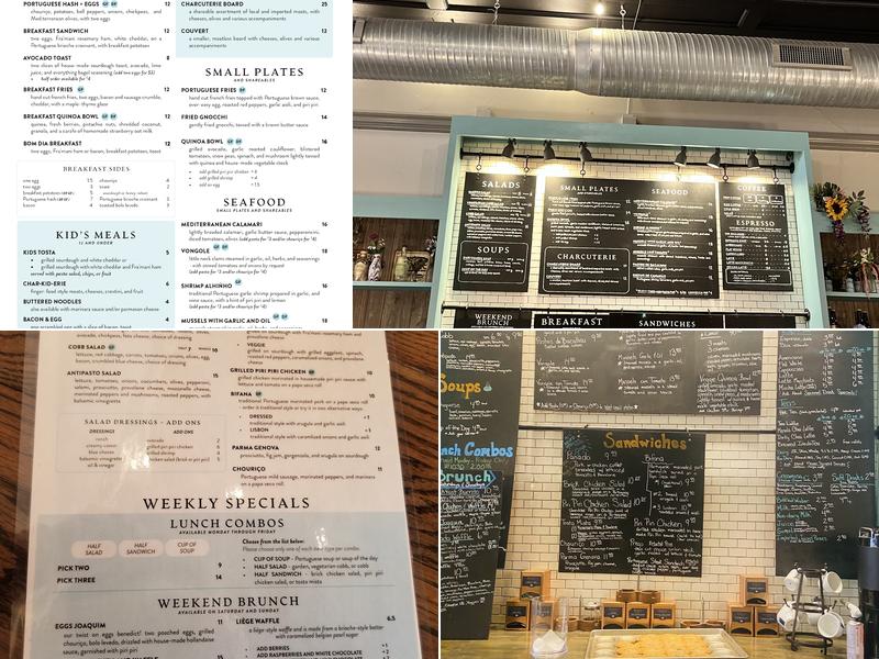 Bica Café Menu