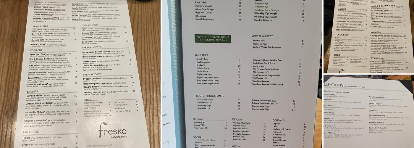 Fresko Menu