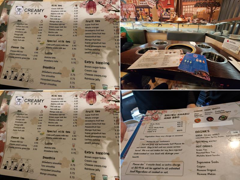 Shabu-Shabu Menu