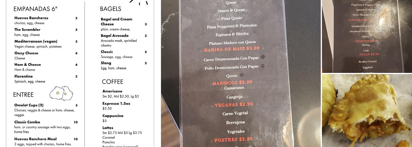 Franchesca's Empanadas Cafe Menu
