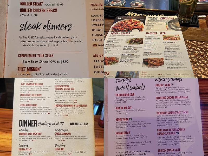 Miller's Ale House Menu
