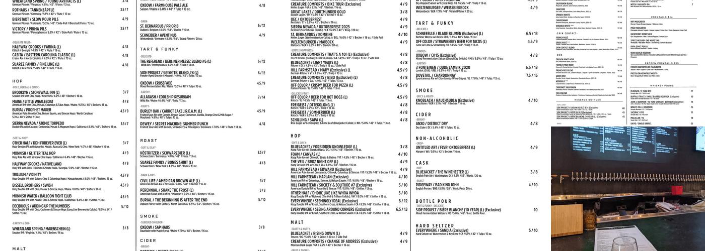 Shelter Menu