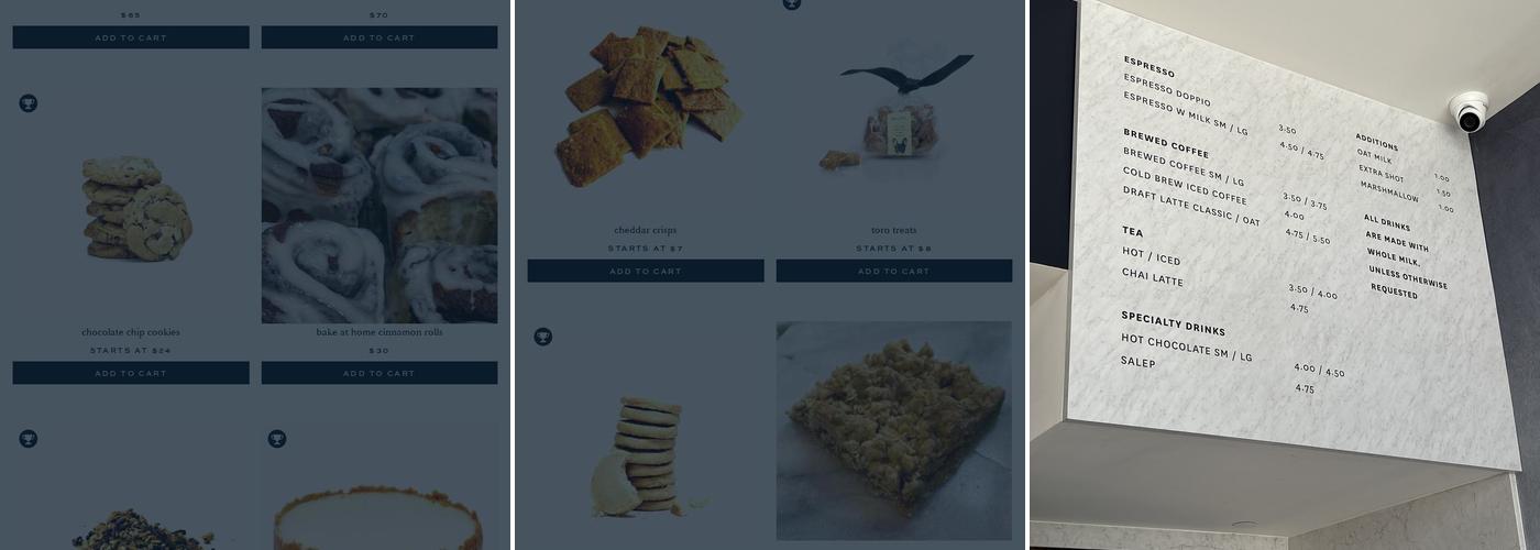 Mah-Ze-Dahr Bakery Menu