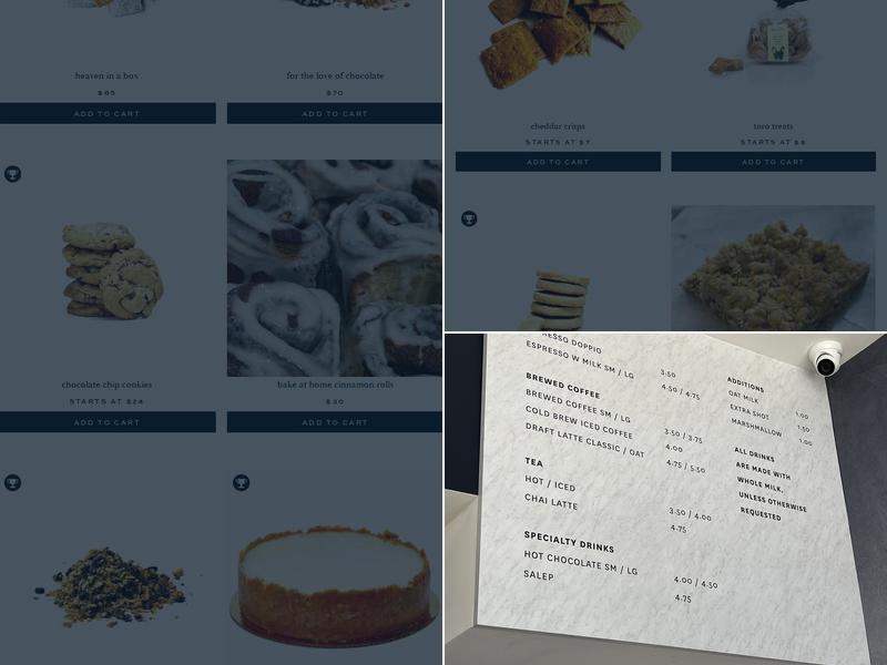 Mah-Ze-Dahr Bakery Menu